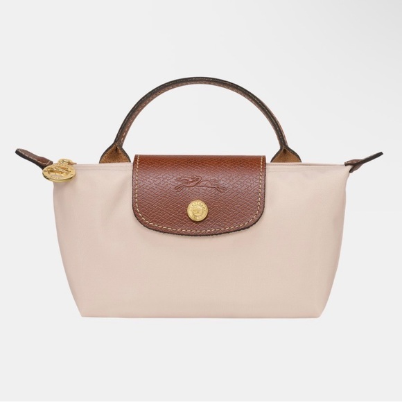 Longchamp Mini Bag in Cream and Brown - Picture 3 of 7